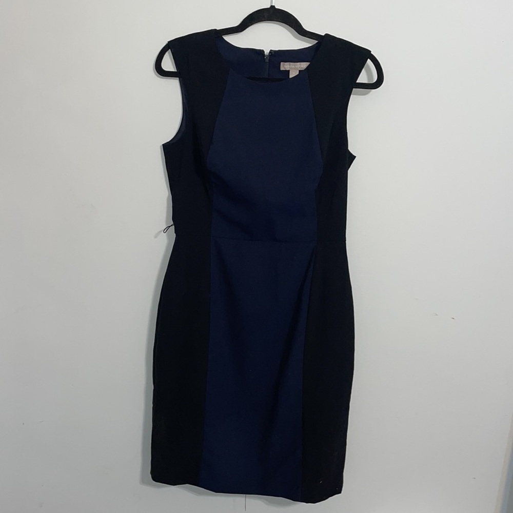 banana republic mid 6 dress - navy & black